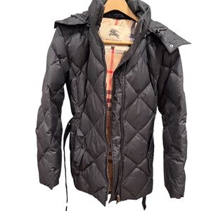 Black Burberry Women’s Puffer / Quilted Winter Jacket